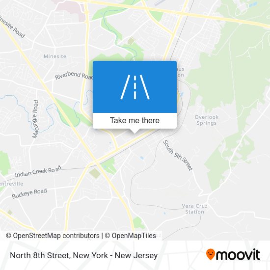 Mapa de North 8th Street