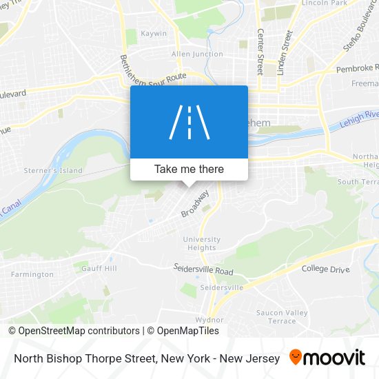 Mapa de North Bishop Thorpe Street