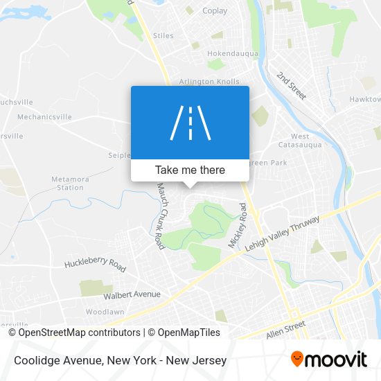 Mapa de Coolidge Avenue