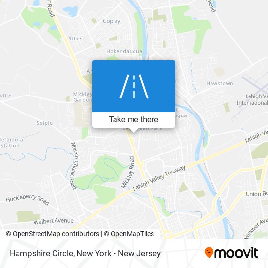 Mapa de Hampshire Circle