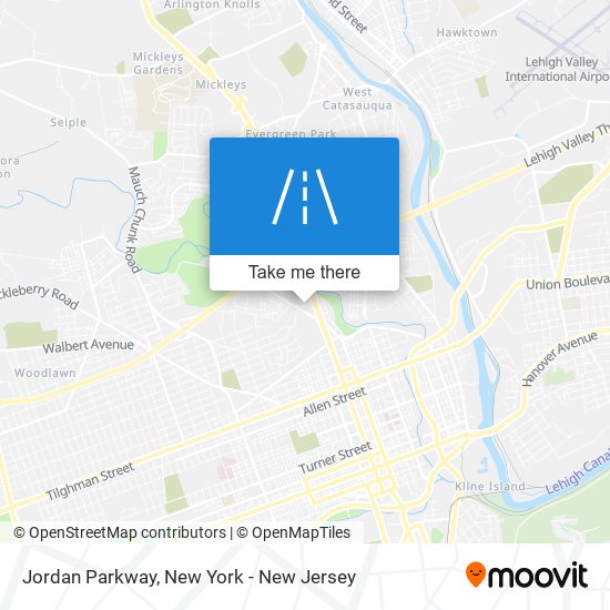 Mapa de Jordan Parkway