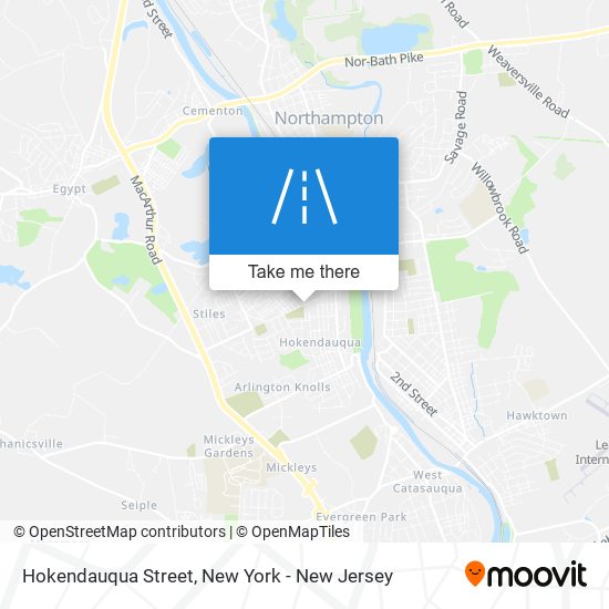 Hokendauqua Street map