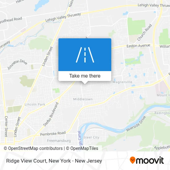 Ridge View Court map