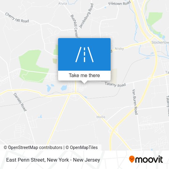 Mapa de East Penn Street