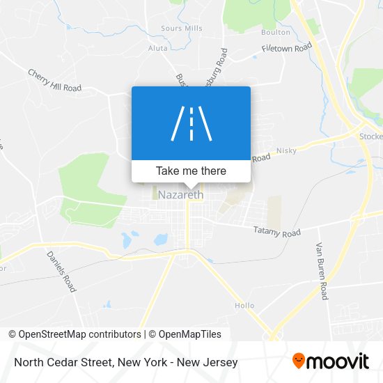 Mapa de North Cedar Street