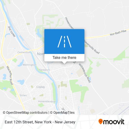 Mapa de East 12th Street
