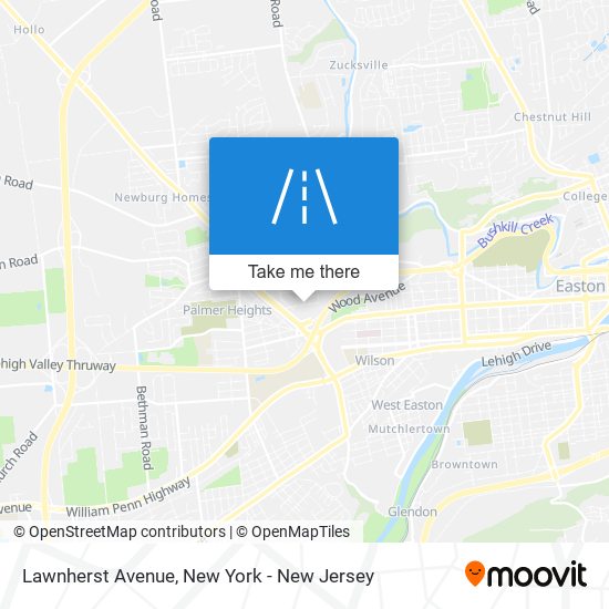 Mapa de Lawnherst Avenue