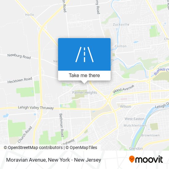 Mapa de Moravian Avenue