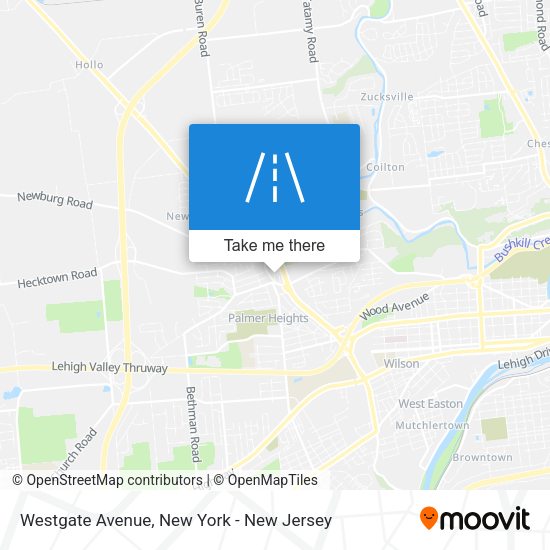 Mapa de Westgate Avenue