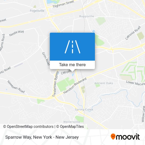 Mapa de Sparrow Way