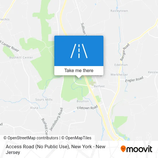 Access Road (No Public Use) map
