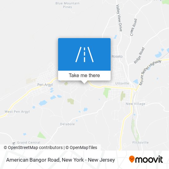 Mapa de American Bangor Road