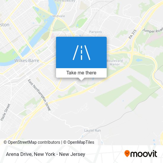 Arena Drive map