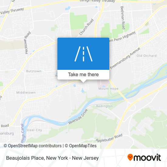 Mapa de Beaujolais Place