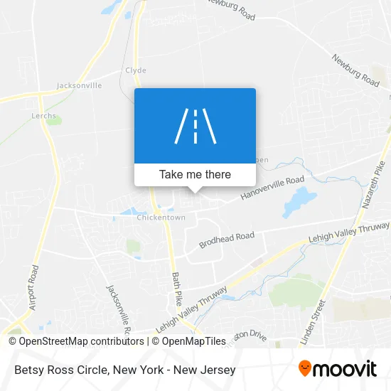 Betsy Ross Circle map