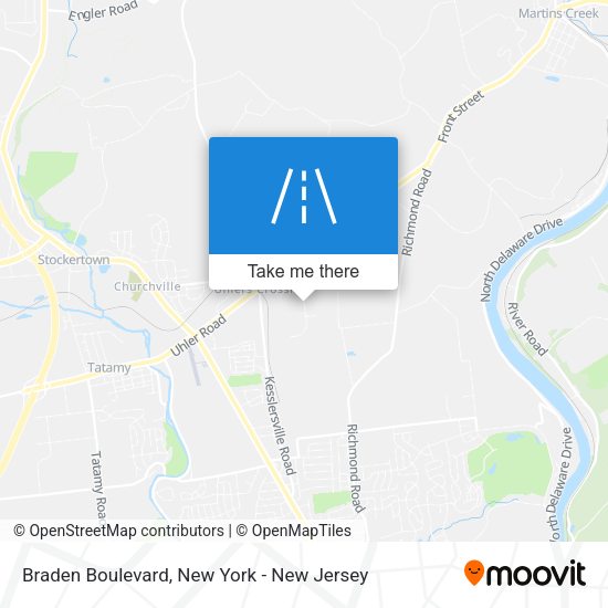 Mapa de Braden Boulevard