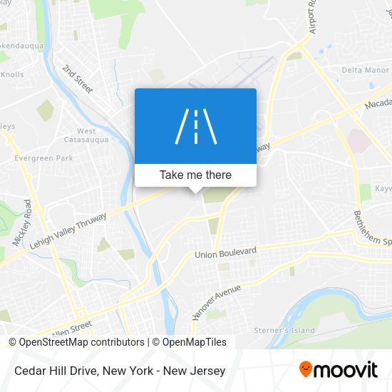 Mapa de Cedar Hill Drive
