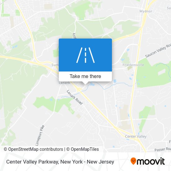 Mapa de Center Valley Parkway