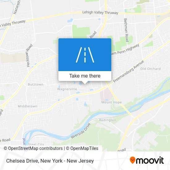 Chelsea Drive map