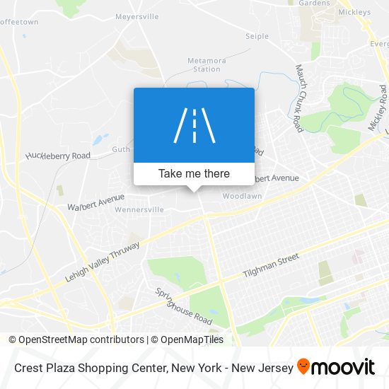 Mapa de Crest Plaza Shopping Center