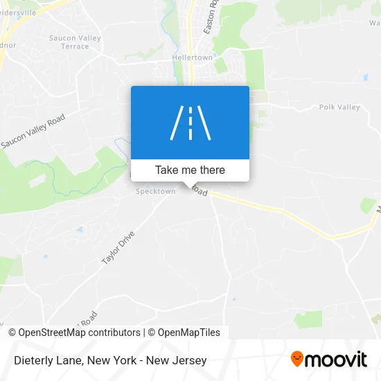 Dieterly Lane map