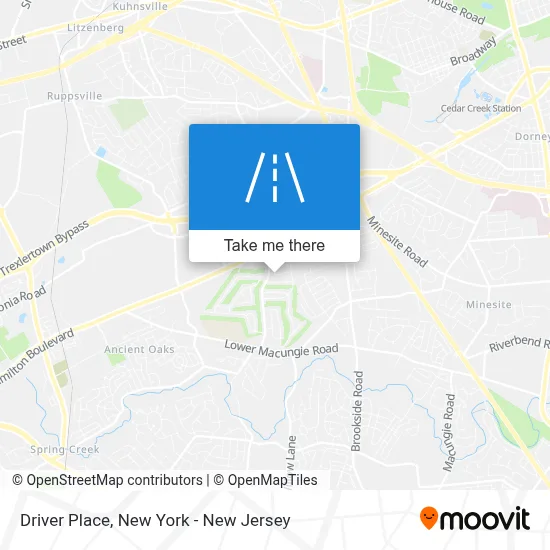 Driver Place map