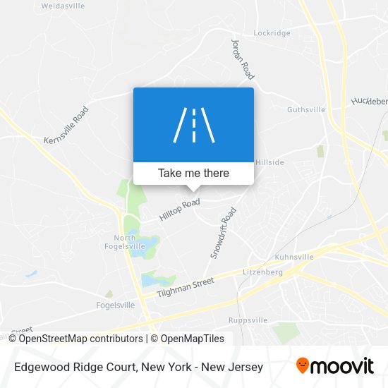 Mapa de Edgewood Ridge Court
