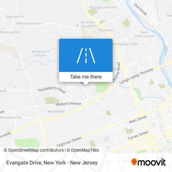 Evangate Drive map