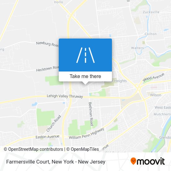 Mapa de Farmersville Court