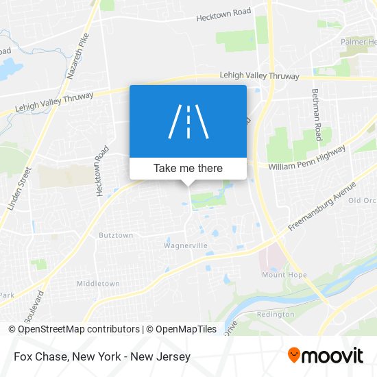 Fox Chase map