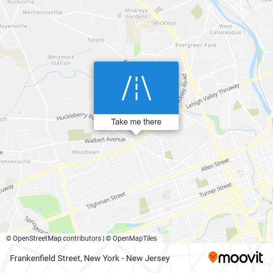 Mapa de Frankenfield Street