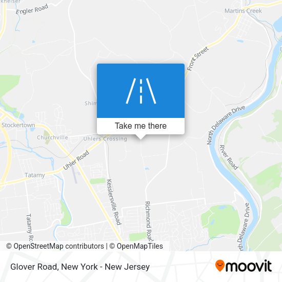 Glover Road map