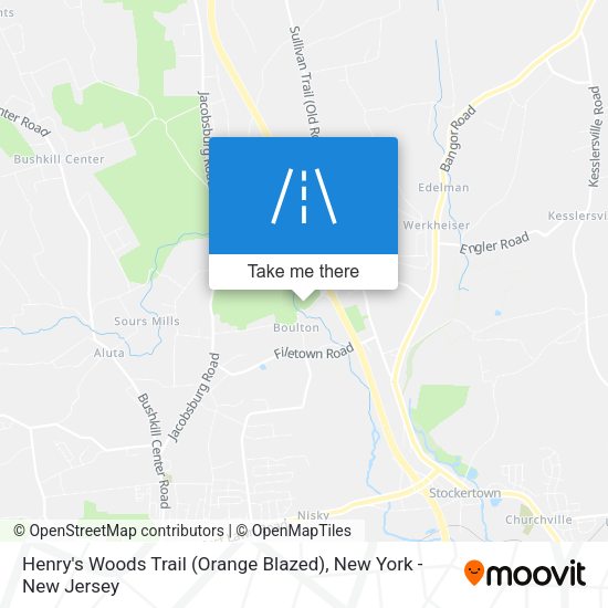 Mapa de Henry's Woods Trail (Orange Blazed)