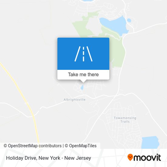 Holiday Drive map