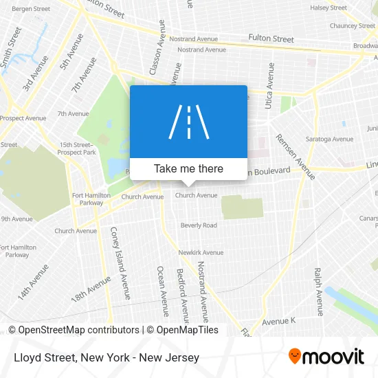 Lloyd Street map