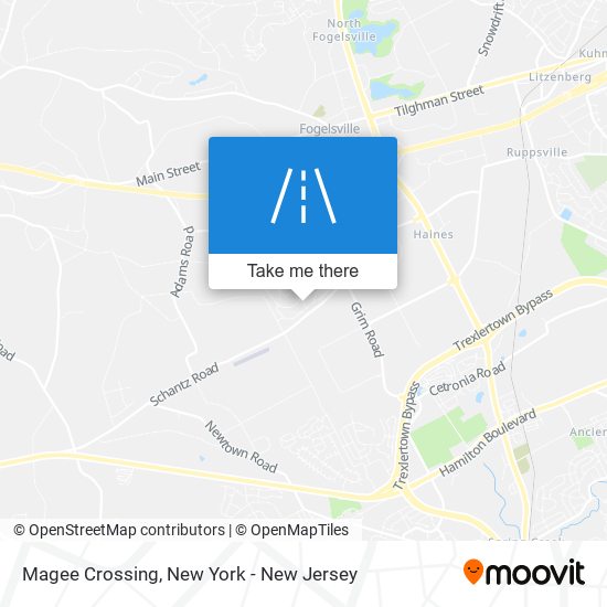 Magee Crossing map