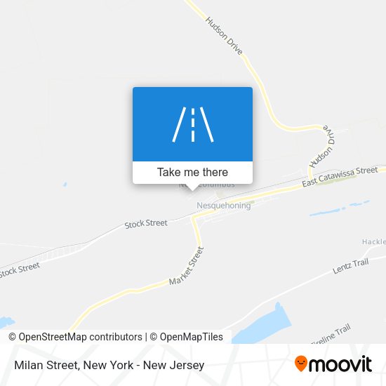 Mapa de Milan Street