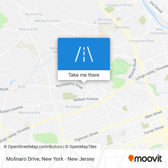 Molinaro Drive map