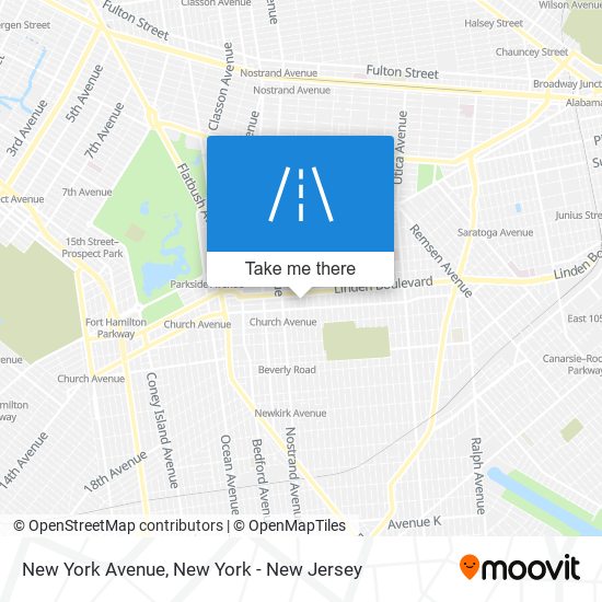 Mapa de New York Avenue