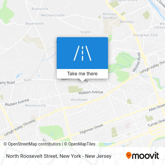 Mapa de North Roosevelt Street