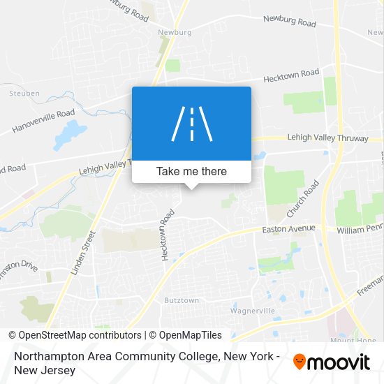 Mapa de Northampton Area Community College