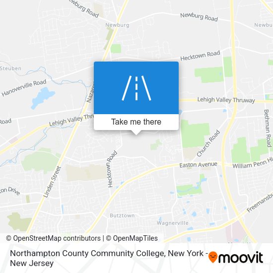 Mapa de Northampton County Community College