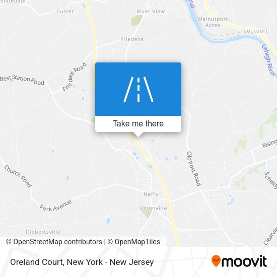 Mapa de Oreland Court