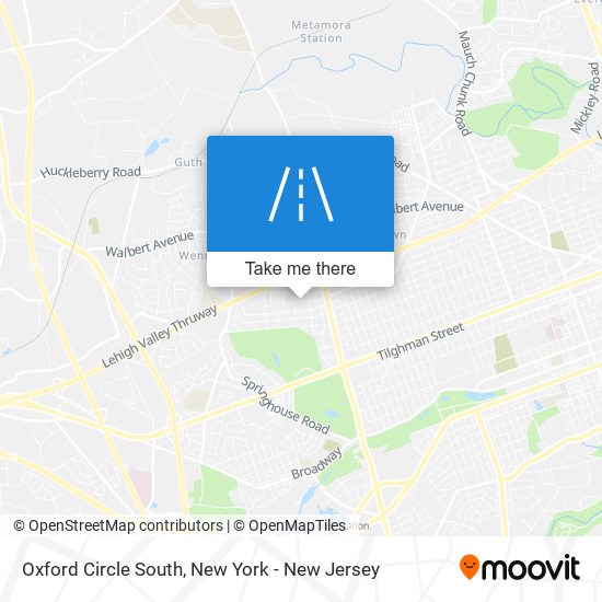 Mapa de Oxford Circle South