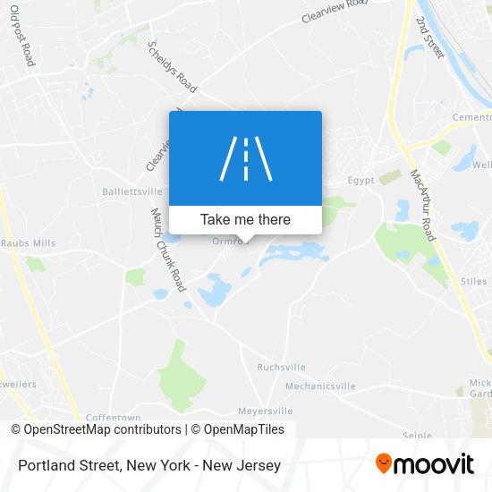 Mapa de Portland Street