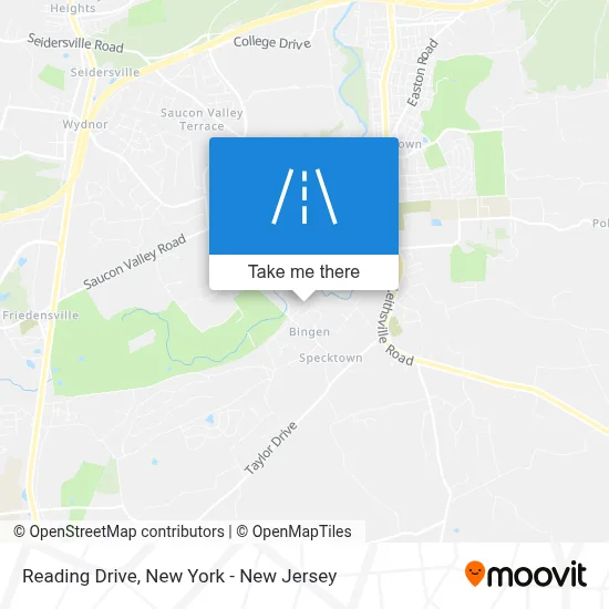 Reading Drive map