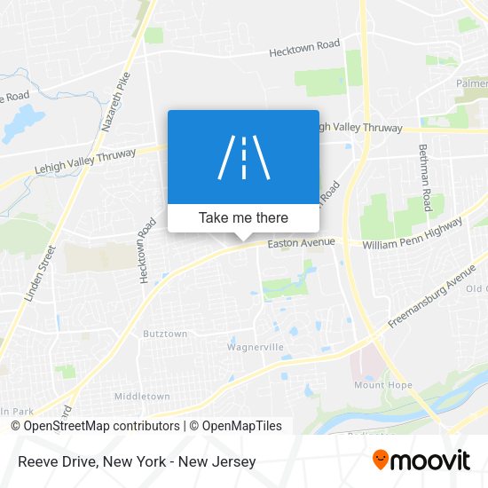 Mapa de Reeve Drive