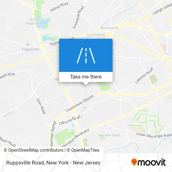 Ruppsville Road map