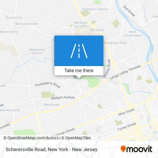 Scherersville Road map