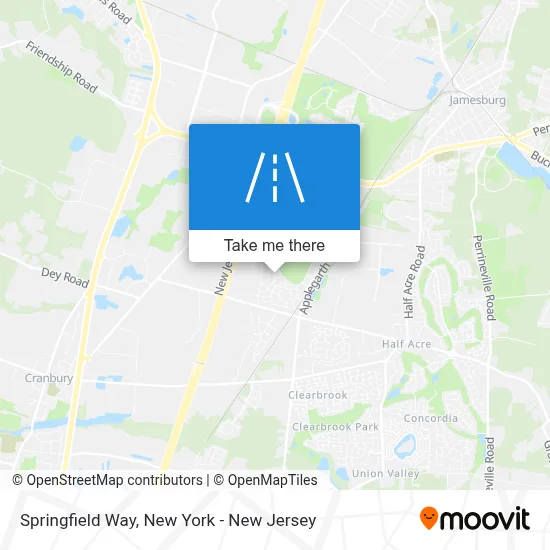 Springfield Way map